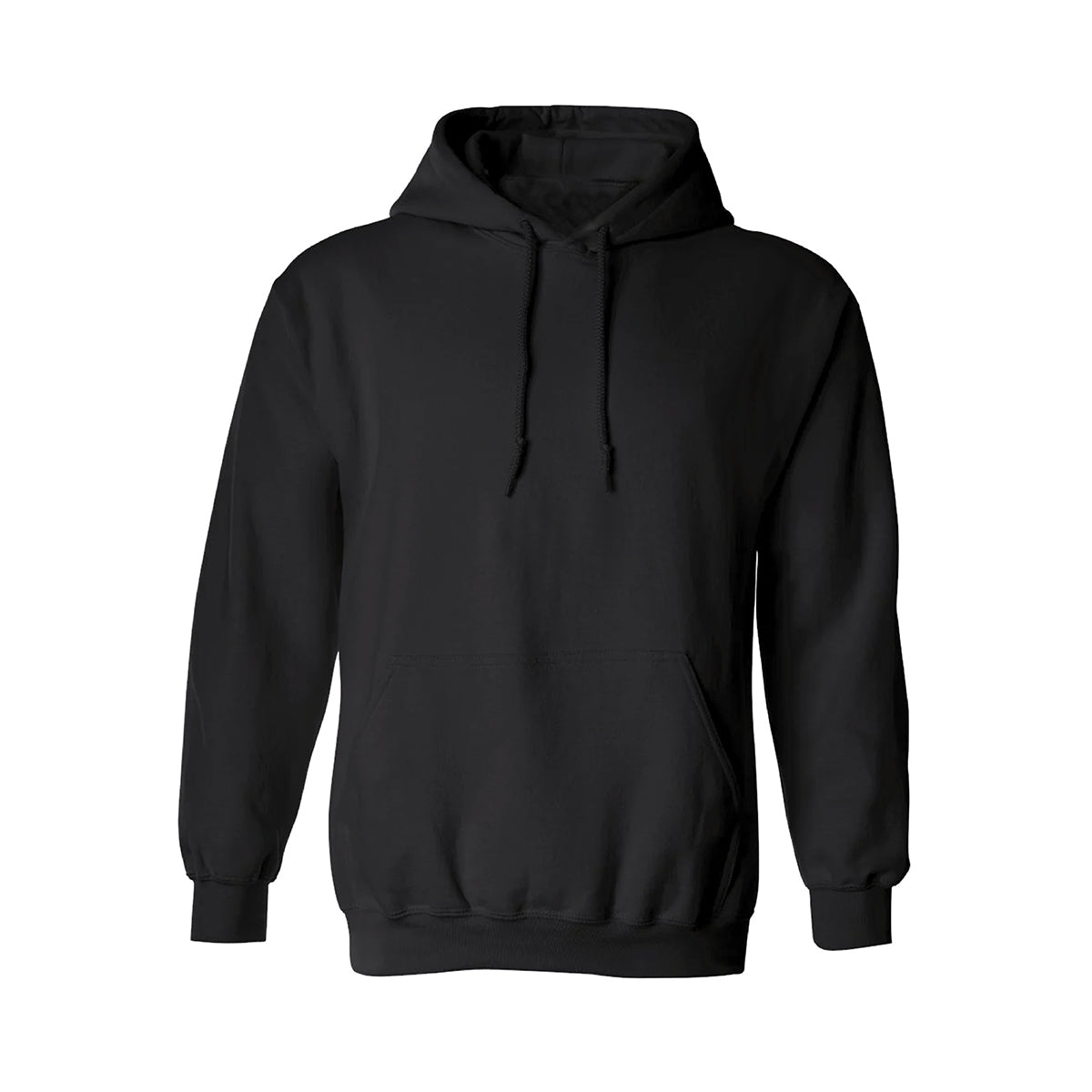 Hoodie Unisex 50% Algodón 50% Poliéster Negro
