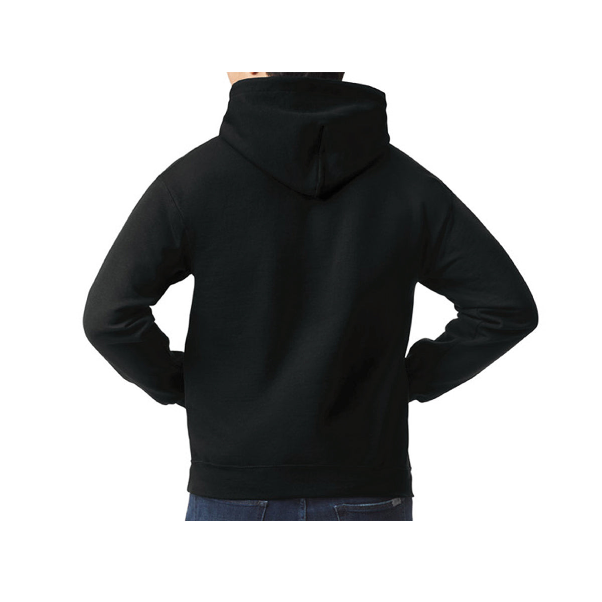 Hoodie Unisex 50% Algodón 50% Poliéster Negro