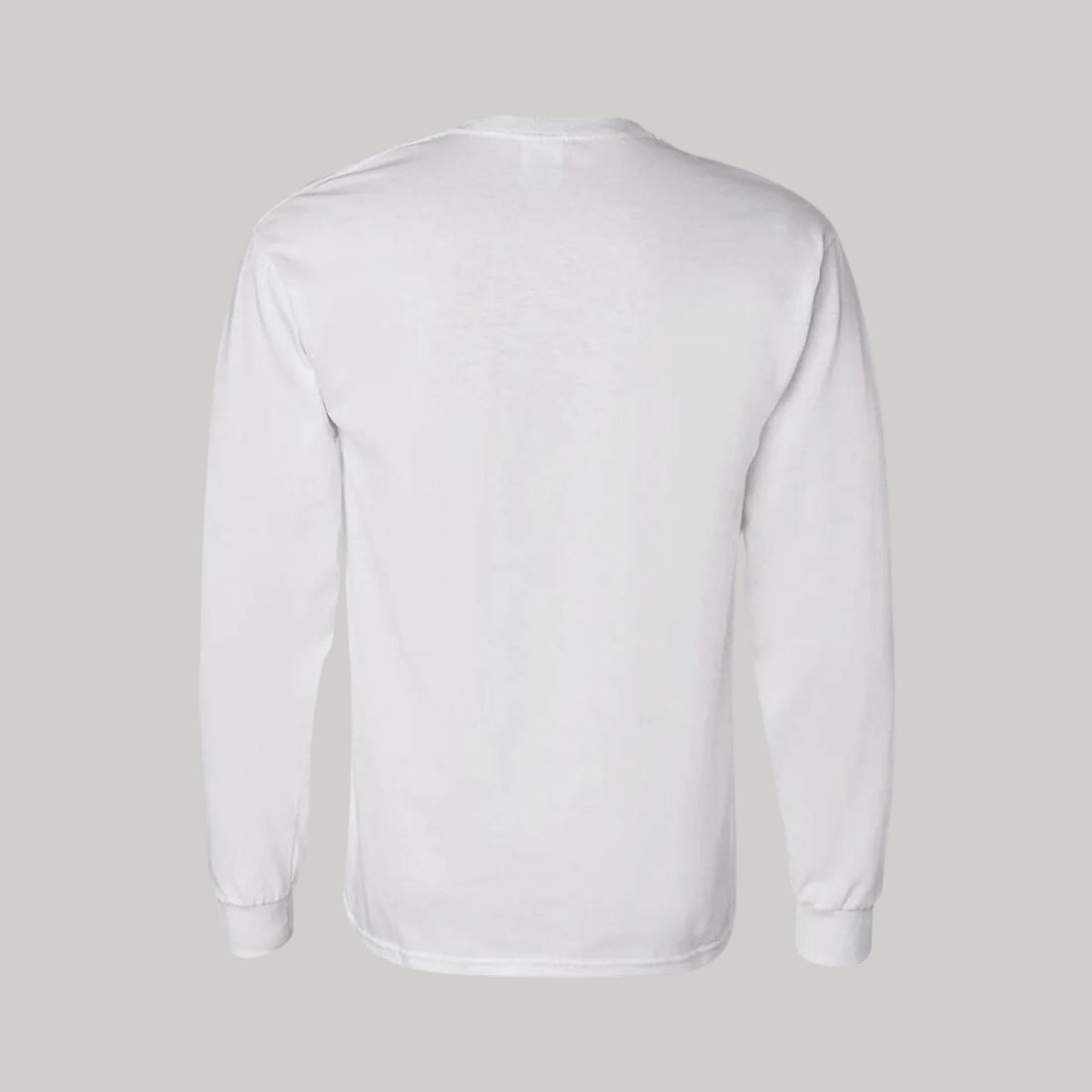 Playera Manga Larga Algodón  Blanco