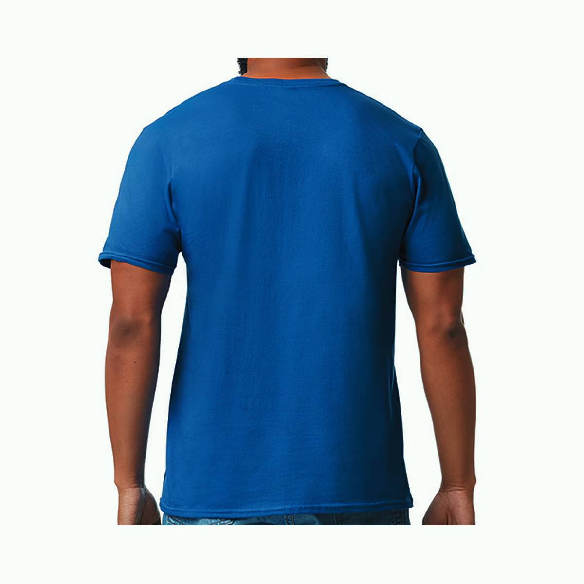 Playera Premium Cuello Redondo Manga Corta Algodón  Azul Rey