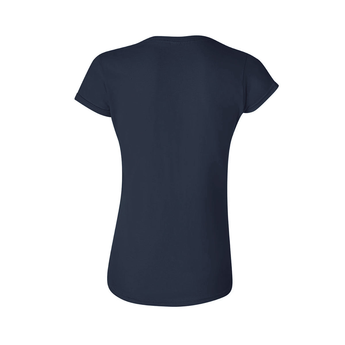 Playera Premium Cuello Redondo Algodón Dama  Azul Marino