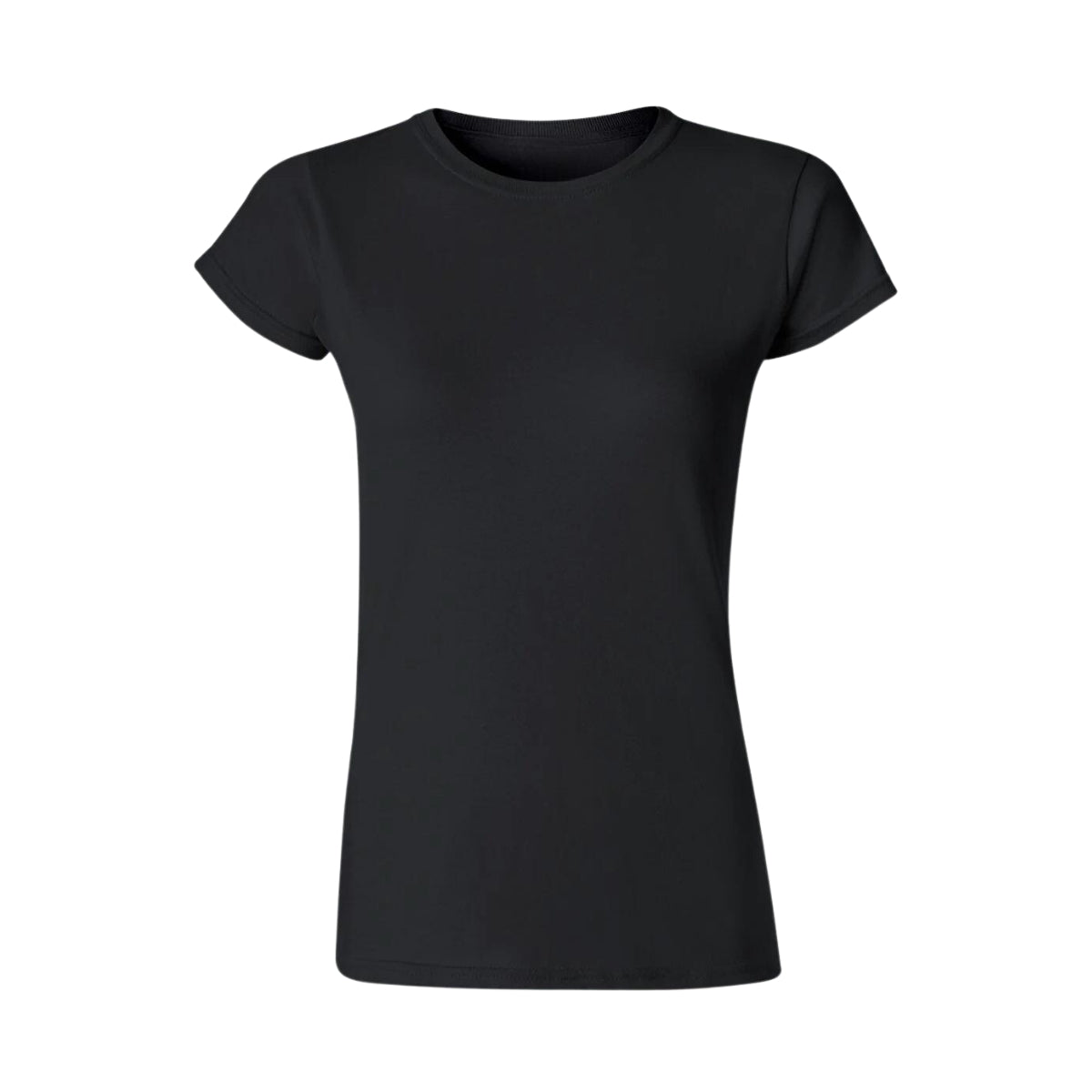 Playera Premium Cuello Redondo Algodón Dama  Negro