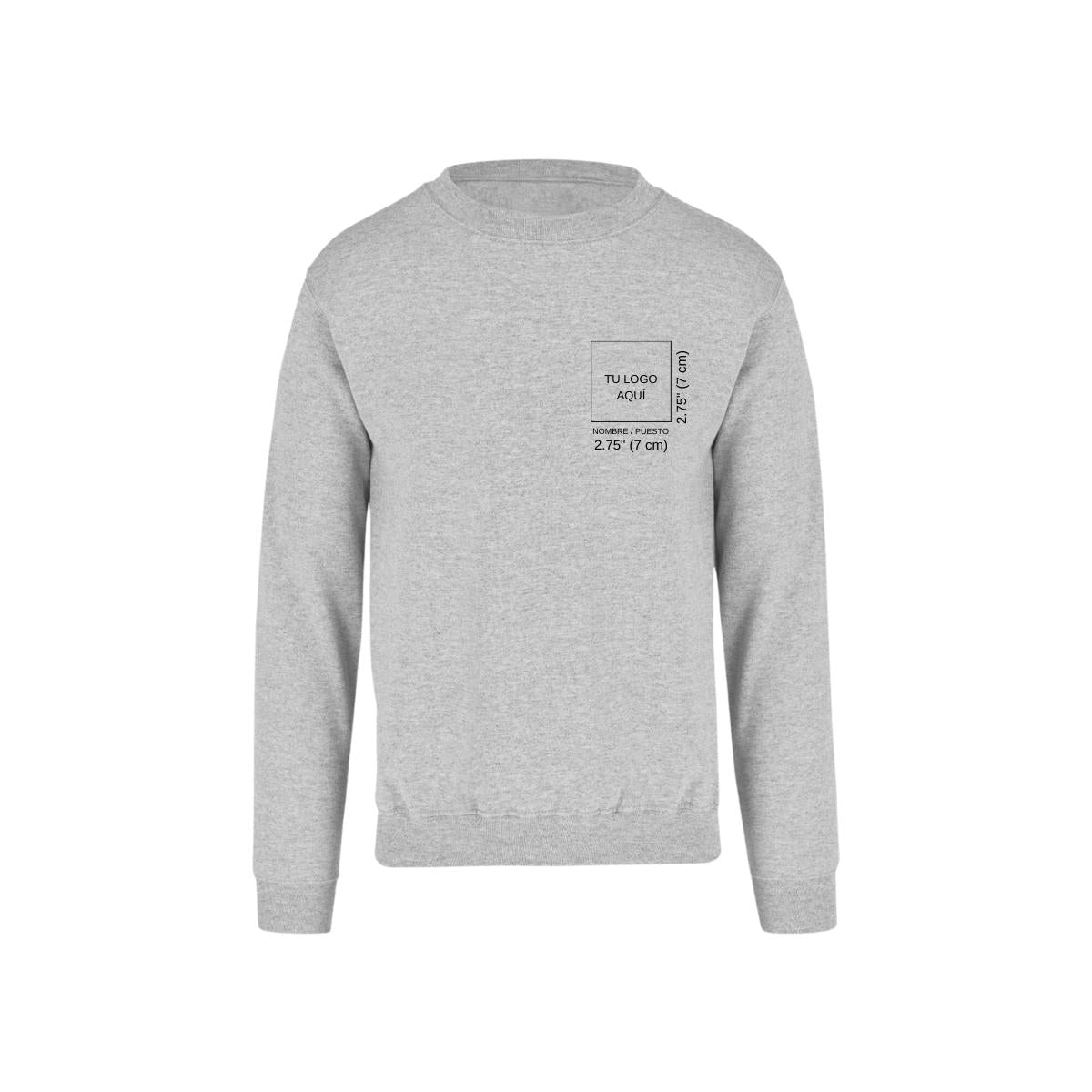 Sudadera Unisex Gris Personalizable Escudo