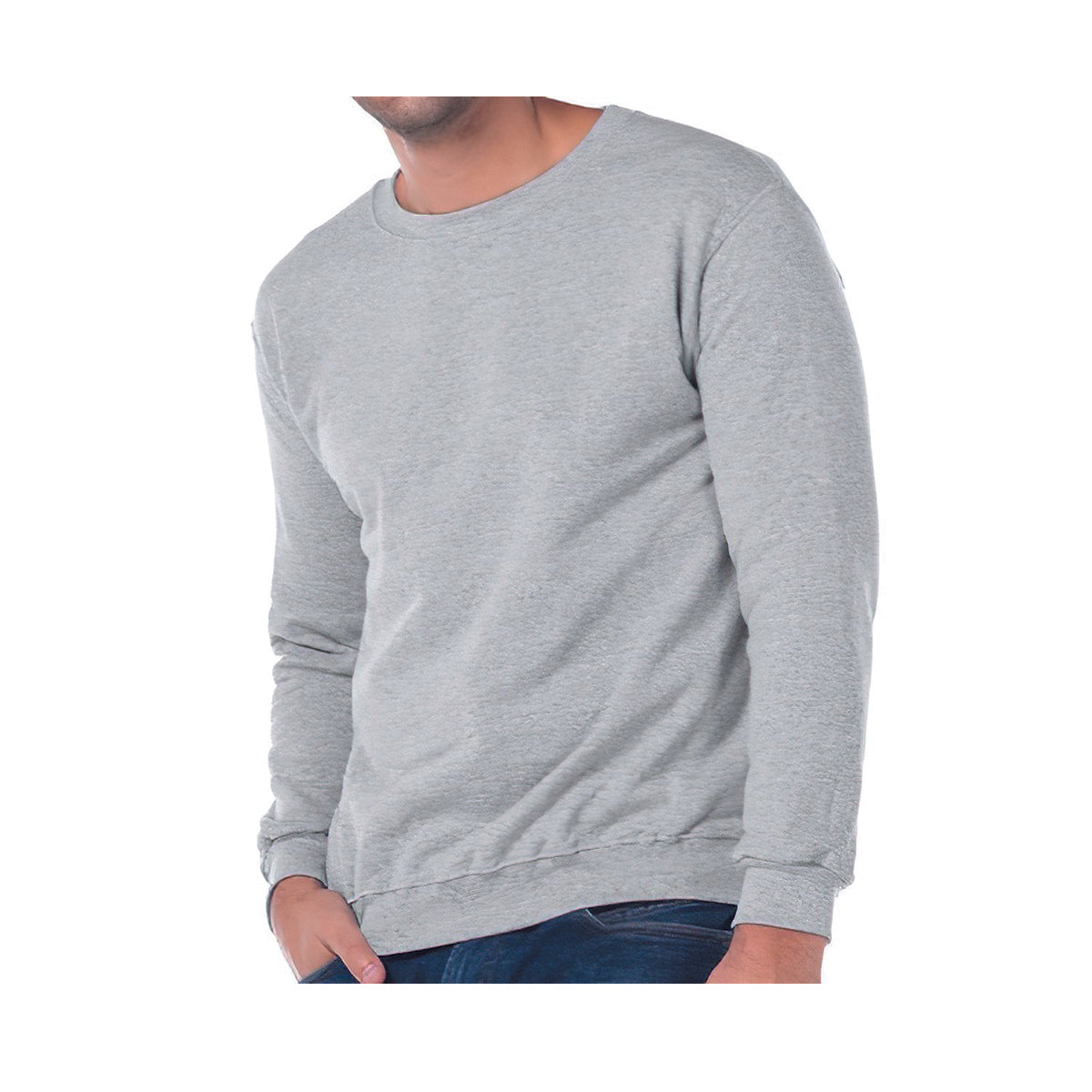 Sudadera Unisex 50% Algodón 50% Poliéster Gris