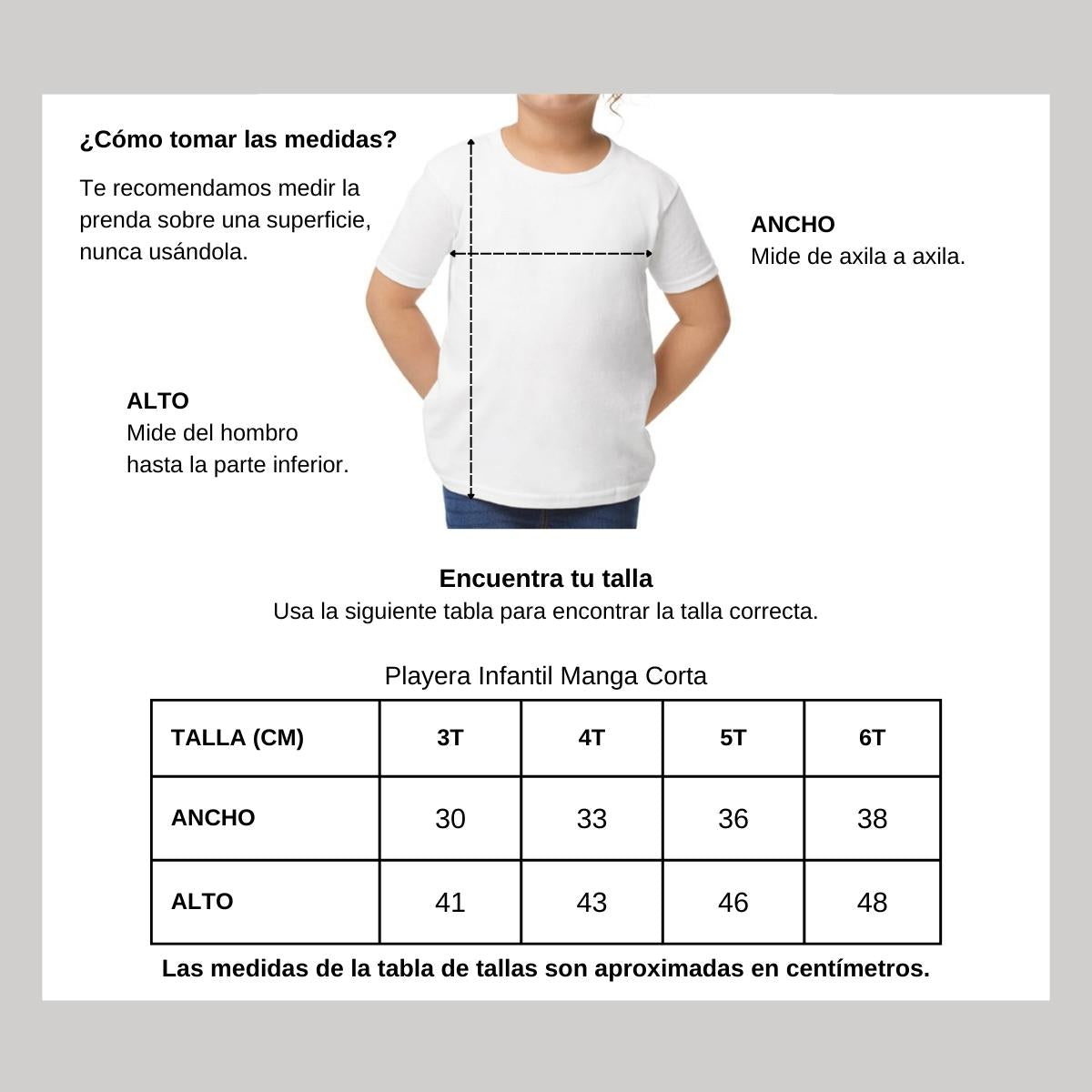Playera Cuello Redondo Manga Corta Infantil Algodón Blanco