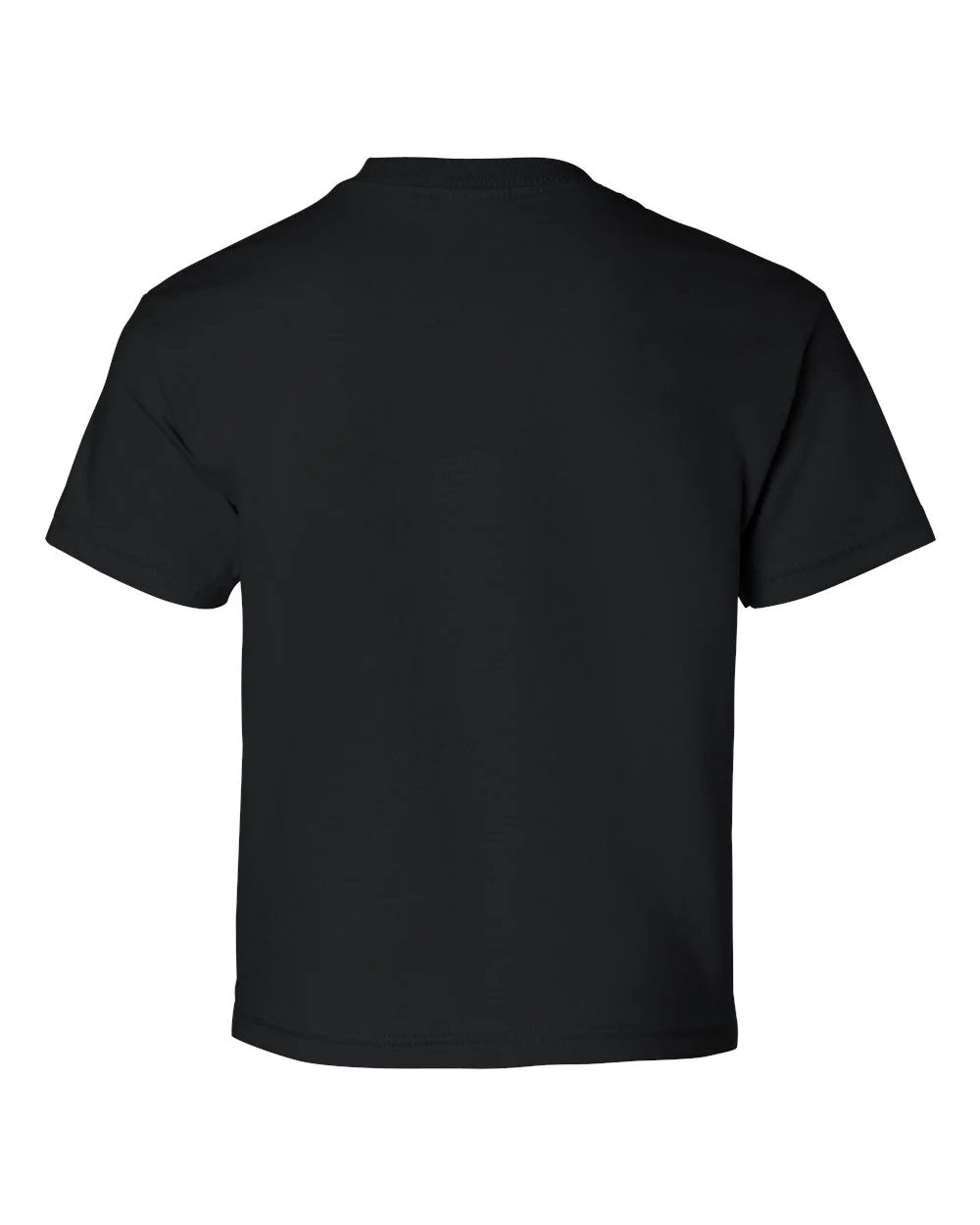 Playera Cuello Redondo Manga Corta Infantil Algodón Negro