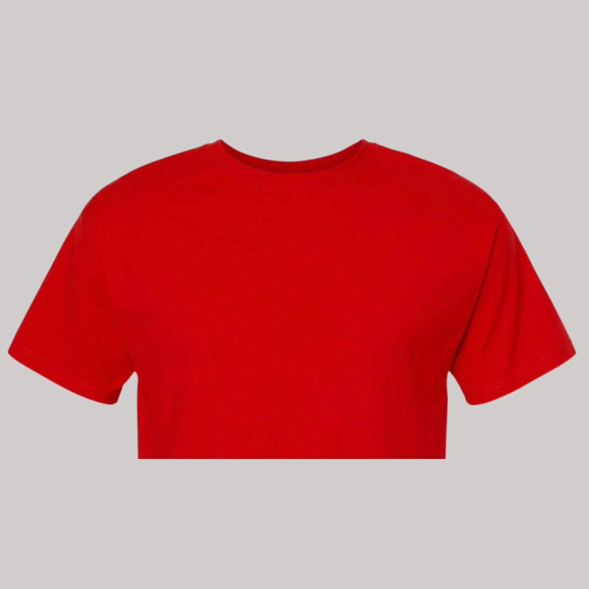 Playera Cuello Redondo Manga Corta Algodón Rojo