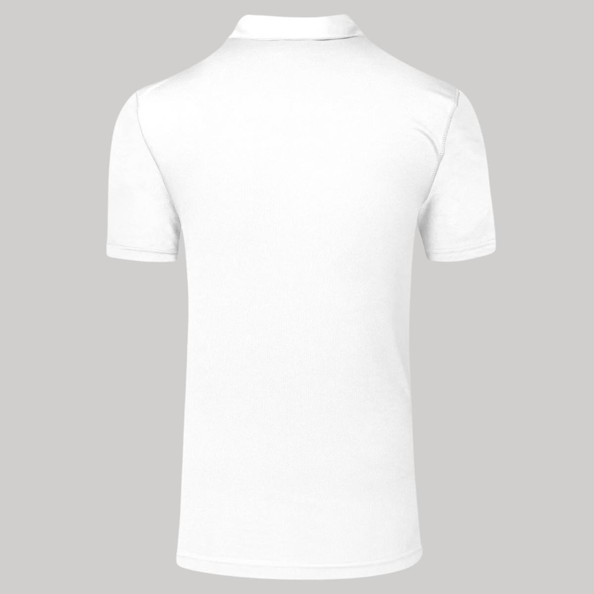 Playera Tipo Polo Hombre Manga Corta Blanco Personalizable