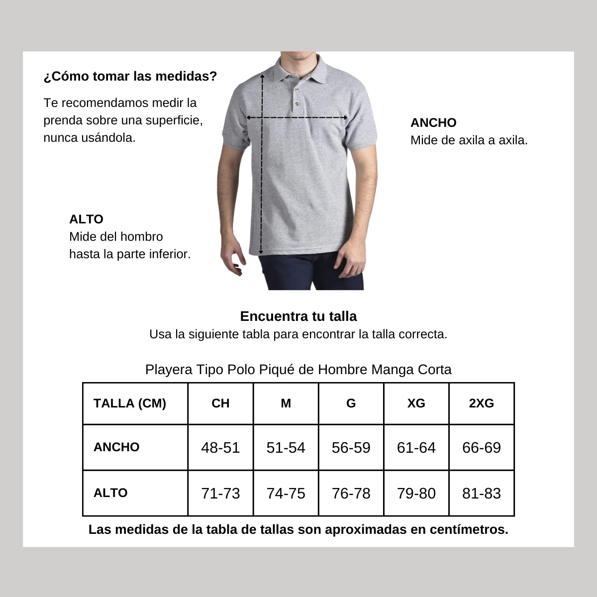 Playera Tipo Polo Piqué Hombre Manga Corta Gris Optima