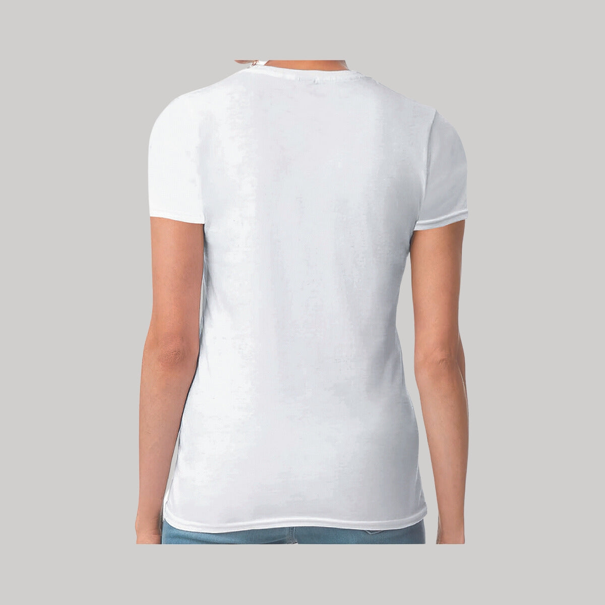 Playera Premium Cuello Redondo Algodón Dama 2XG Blanco