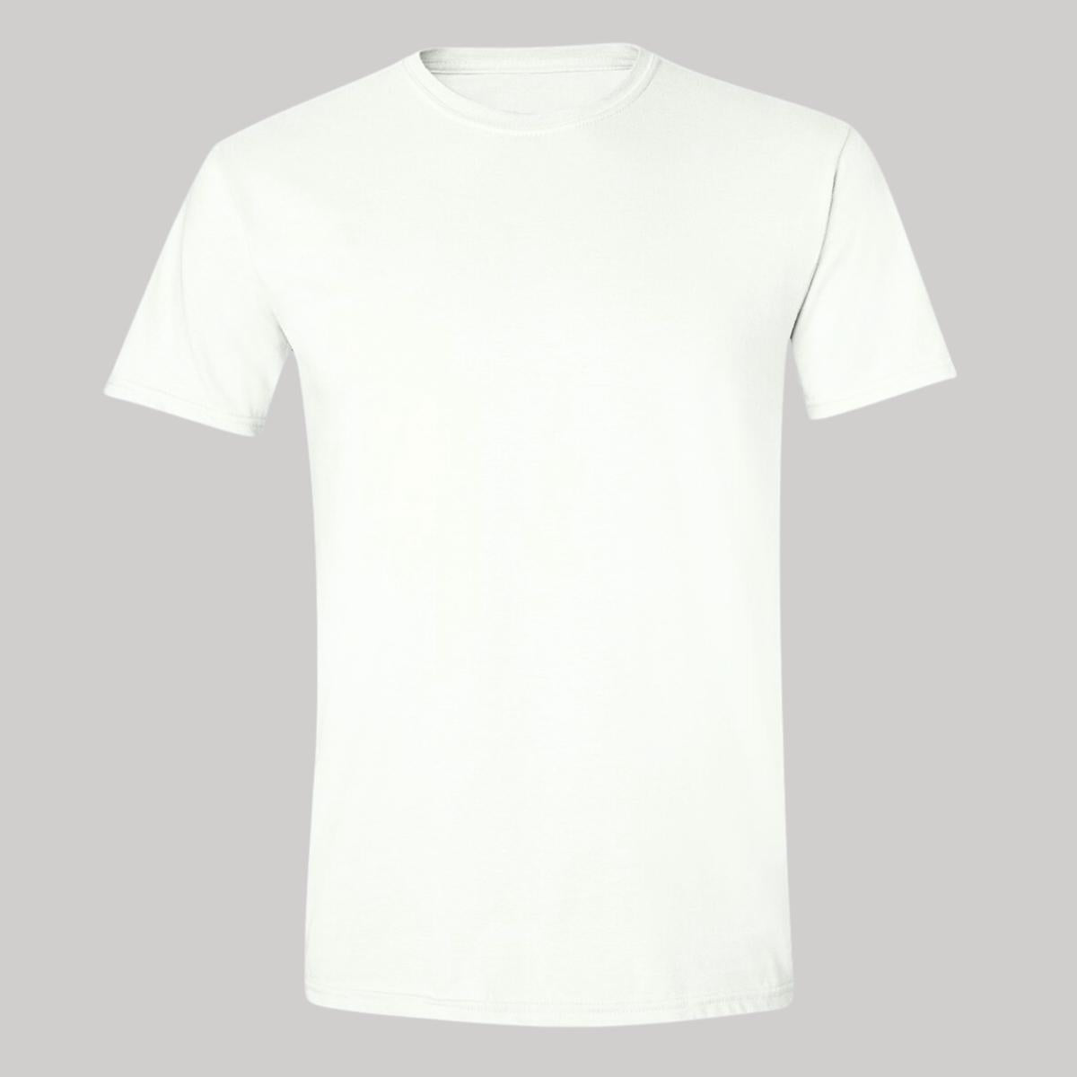 Playera Premium Cuello Redondo Manga Corta Algodón  Blanco