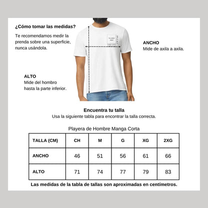 Playera Manga Corta Hombre Blanco Personalizable Escudo