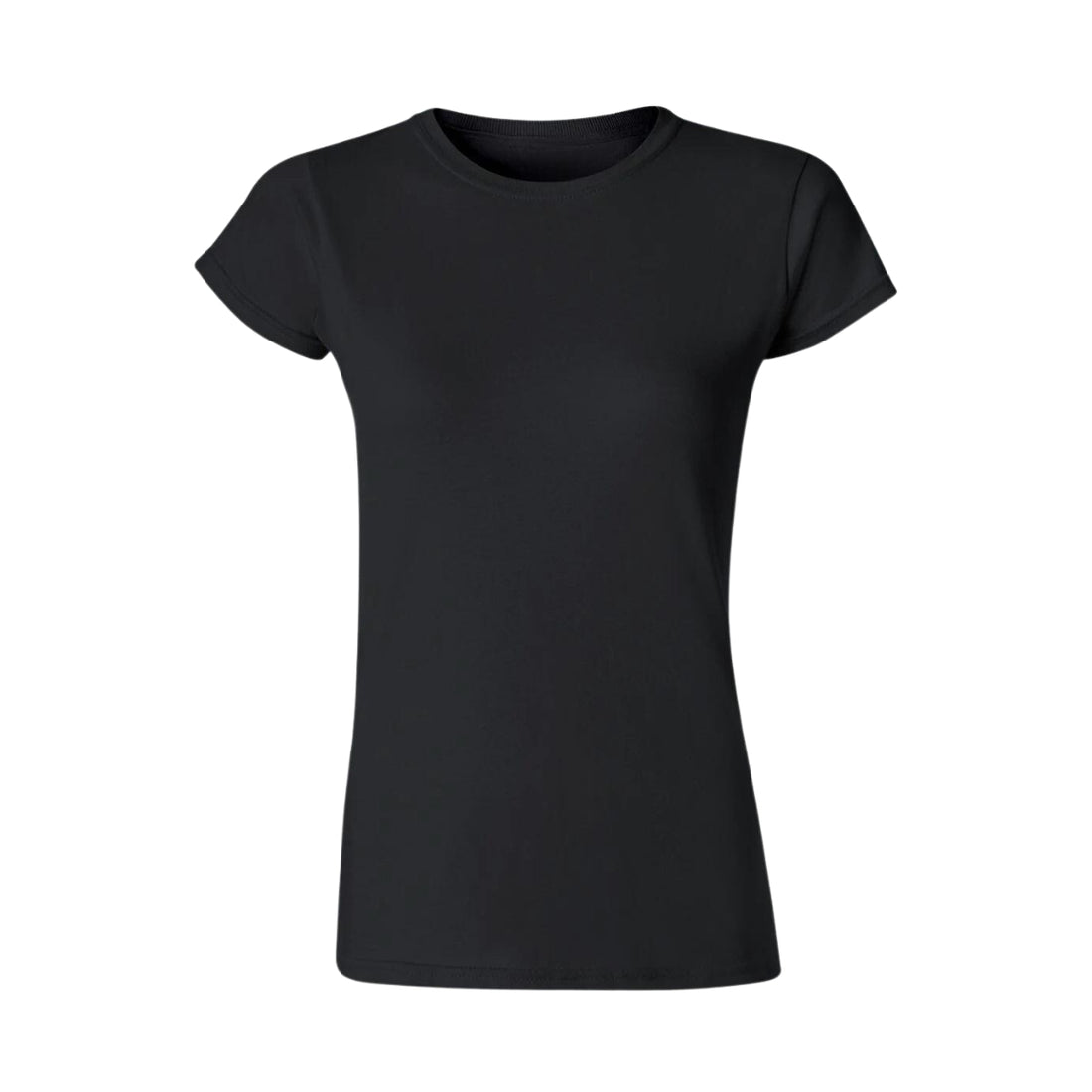 Playera Premium Cuello Redondo Algodón Dama  Negro