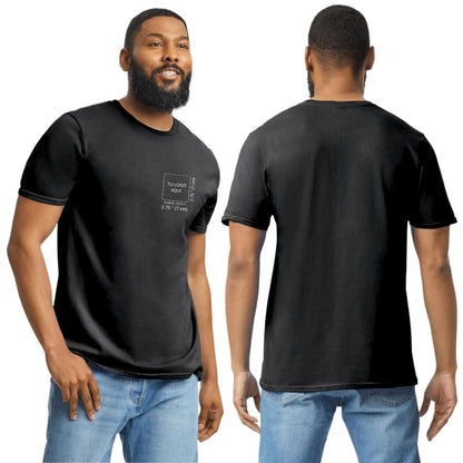 Playera Manga Corta Hombre Negro Personalizable Escudo