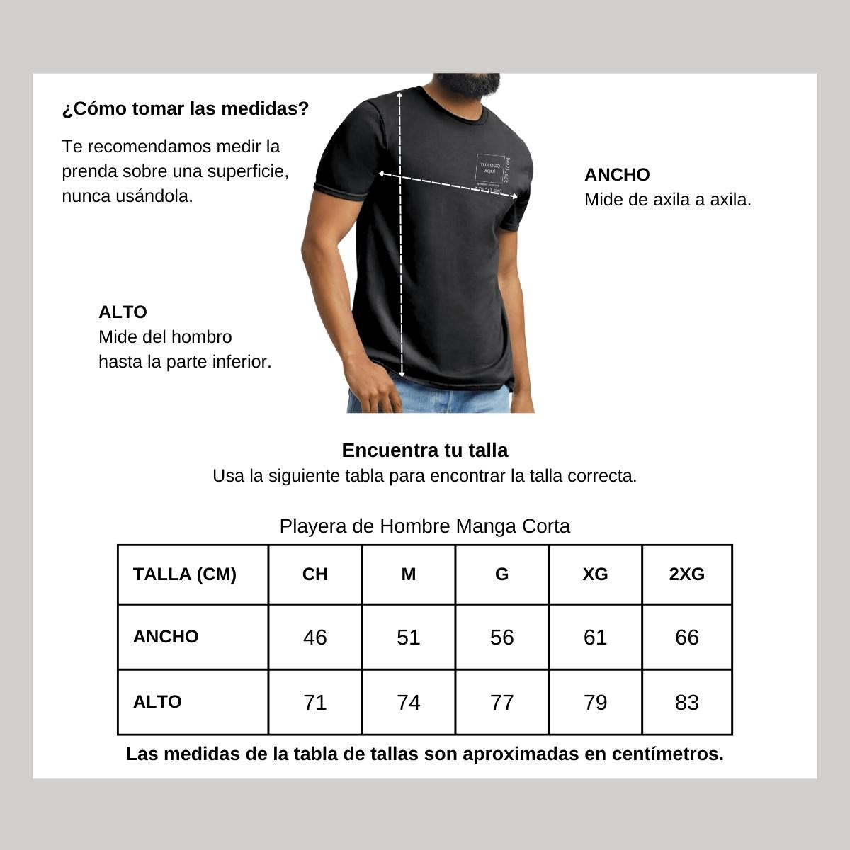 Playera Manga Corta Hombre Negro Personalizable Escudo