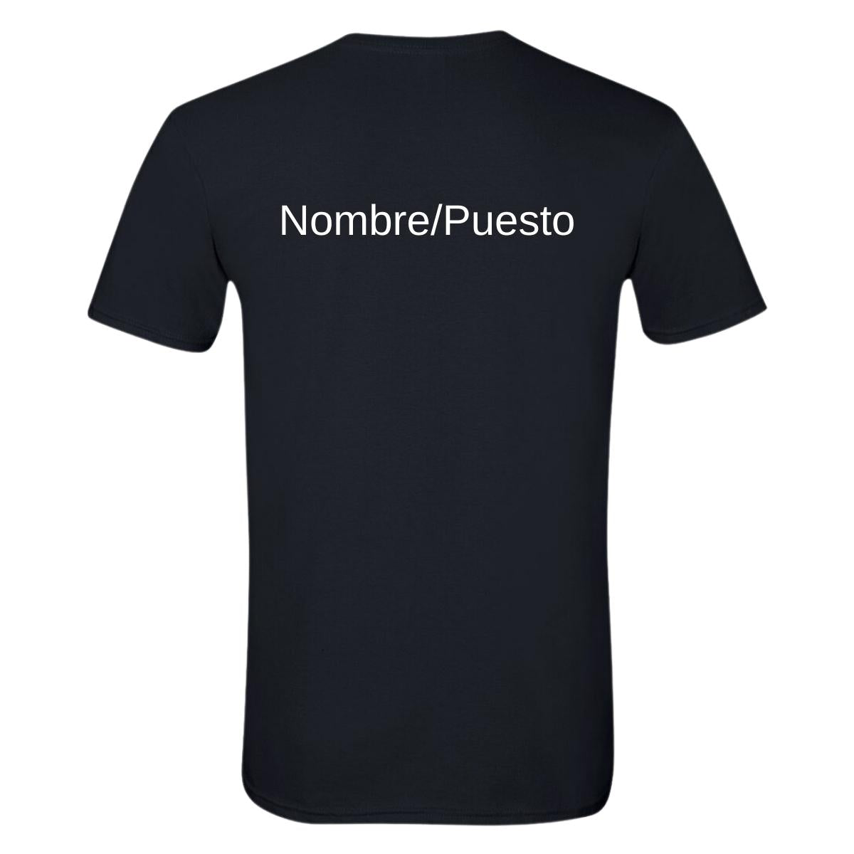 Playera Manga Corta Hombre Negro Logo Personalizable