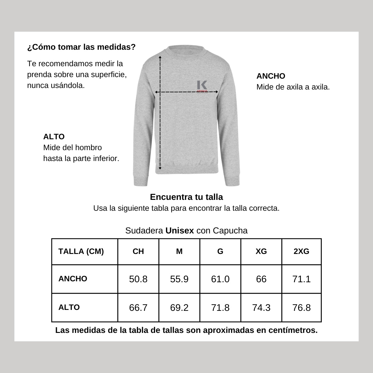 Sudadera Unisex Gris Personalizable Escudo