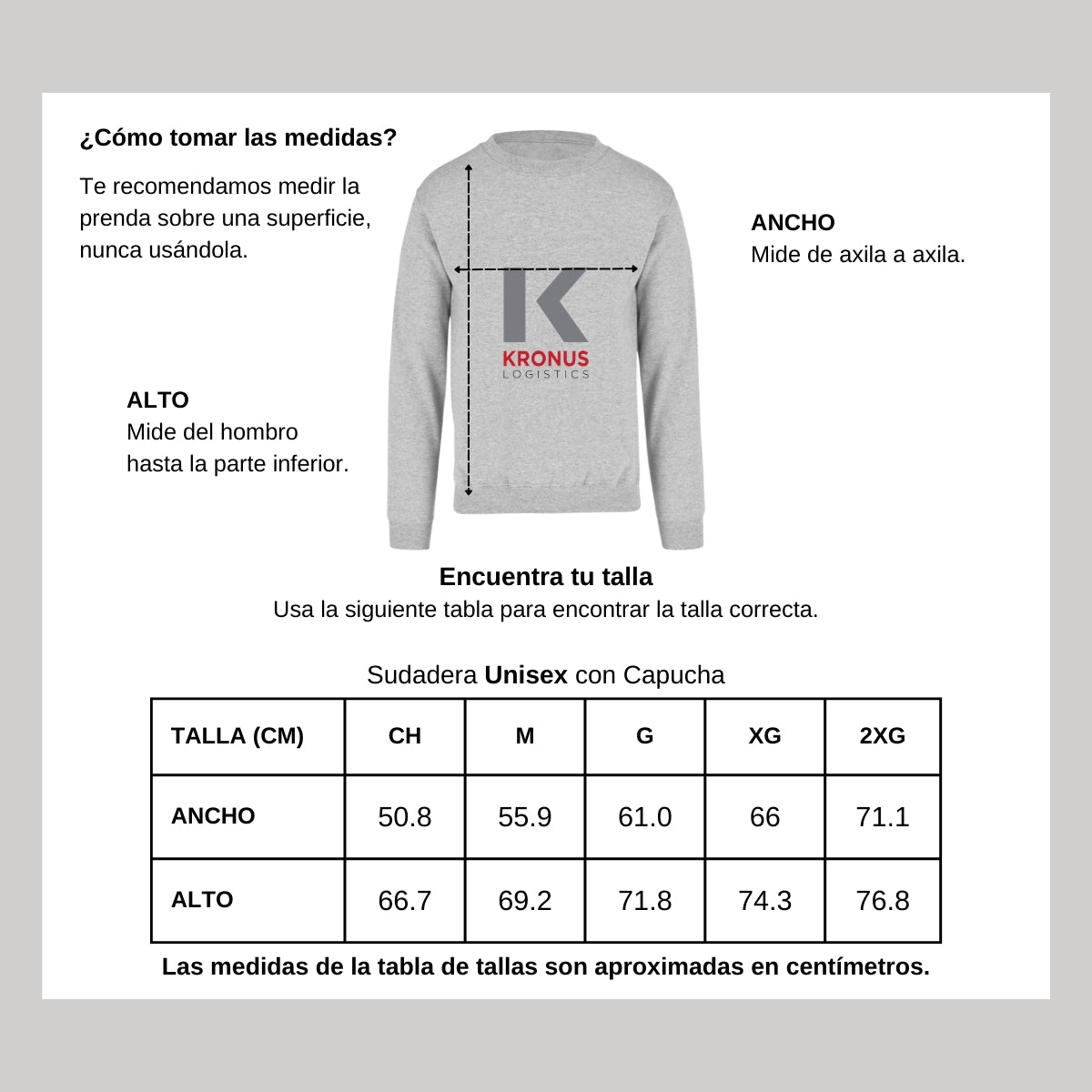 Sudadera Unisex Gris Personalizable Logo