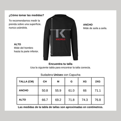 Sudadera Unisex Negro Personalizable Logo