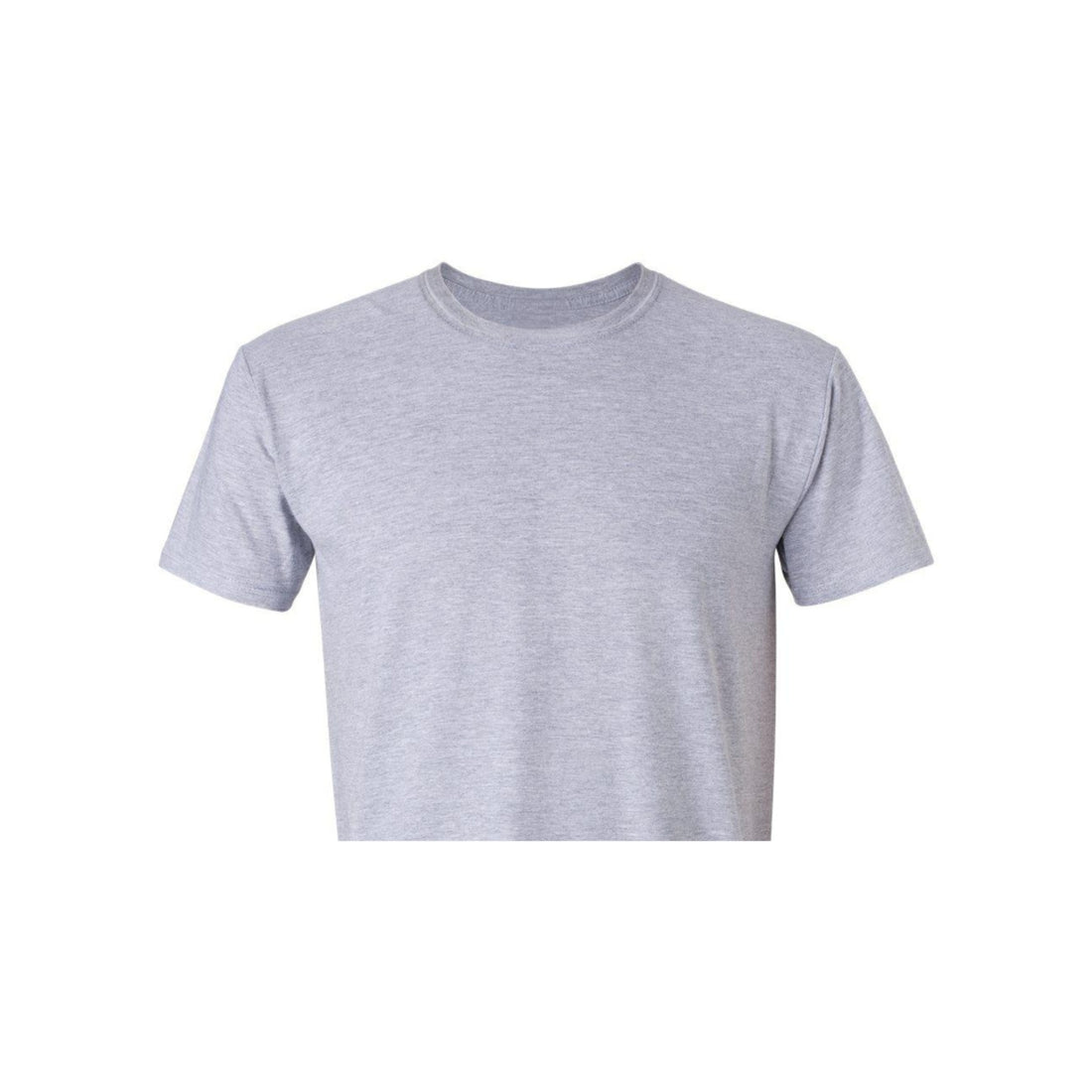 Playera Premium Cuello Redondo Manga Corta Algodón  Gris