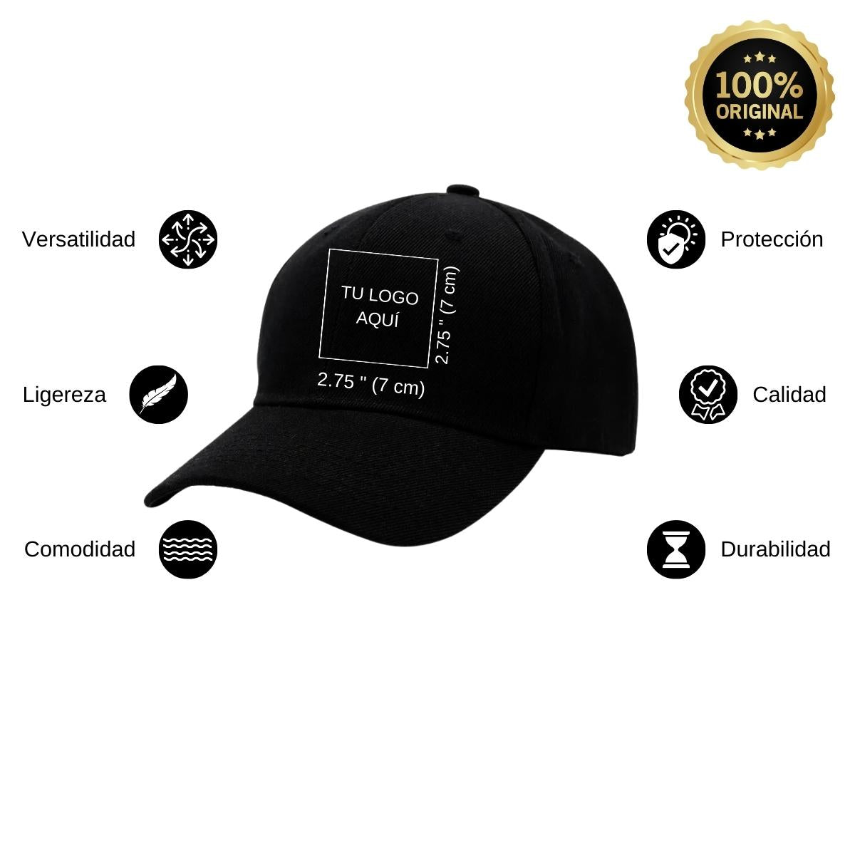 Gorra Negra para Adulto Unitalla y Unisex