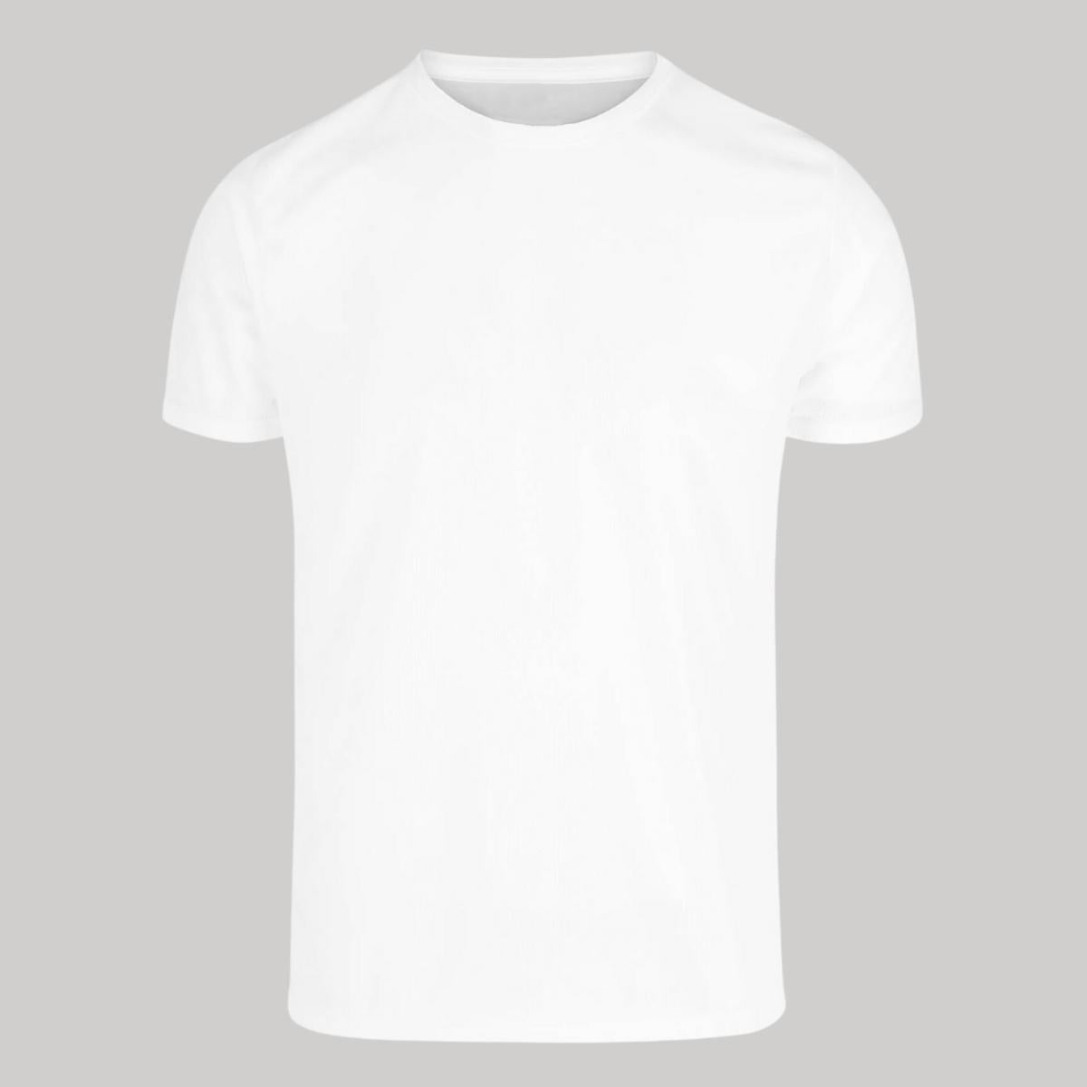 Playera Transpirable Hombre Manga Corta Blanca