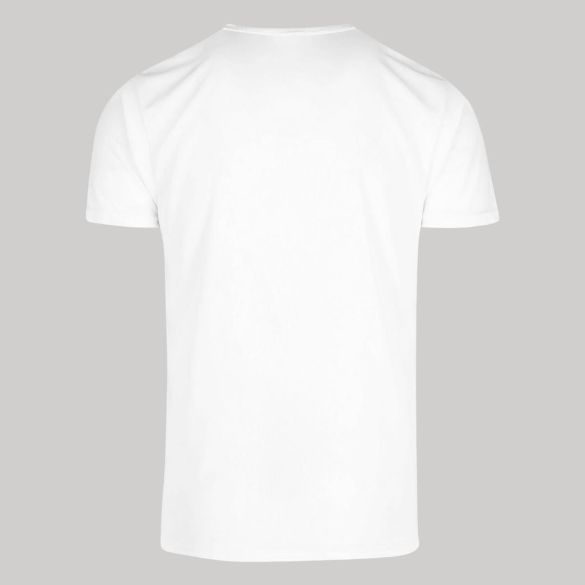 Playera Transpirable Hombre Manga Corta Blanca