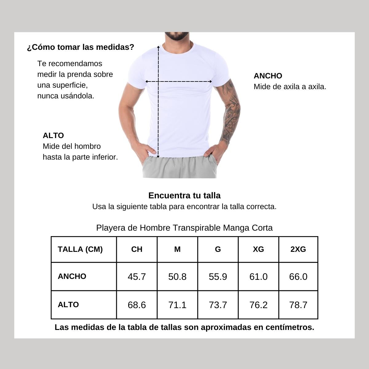 Playera Transpirable Hombre Manga Corta Blanca