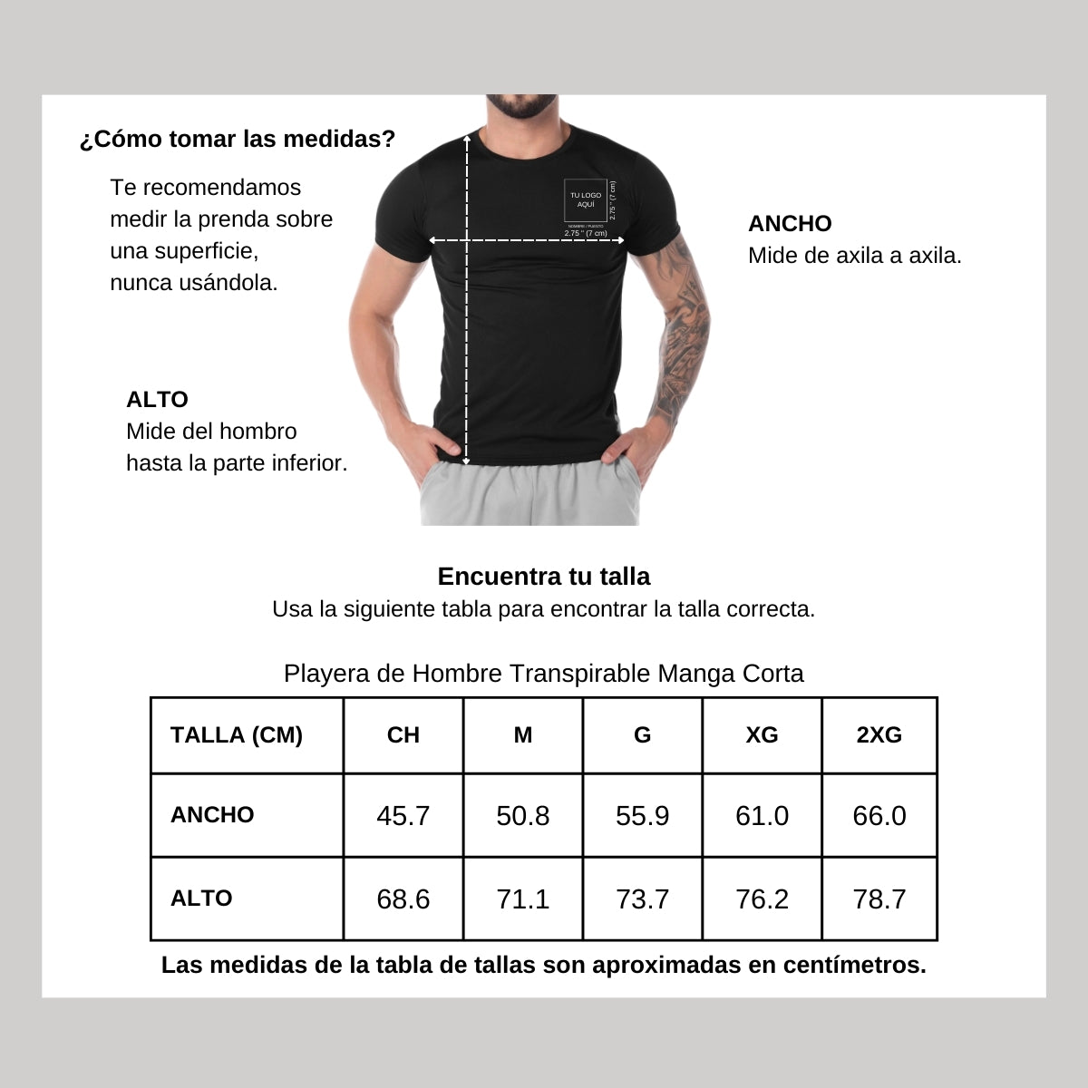 Playera Transpirable Hombre Manga Corta Negra Escudo