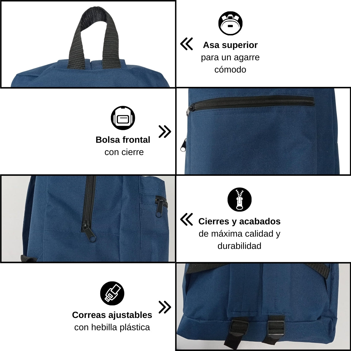 Mochila Escolar Stonefield Crownsport Azul